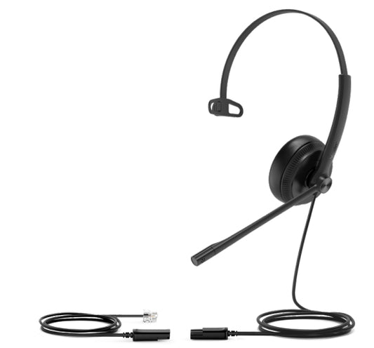 Yealink YHS34-L-M | YHS34 Wired Headset, Lightweight Design, Noise-Cancelling Microphone