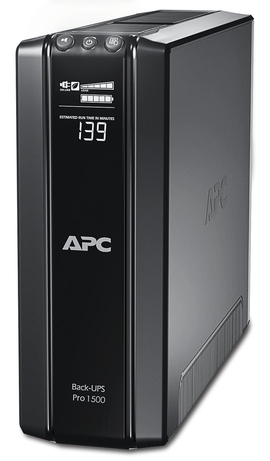 APC BR1500GI | 1500VA/865W Back-UPS Pro Tower UPS, 230V, 10x IEC C13 Outlets, AVR, LCD, User Replaceable Battery