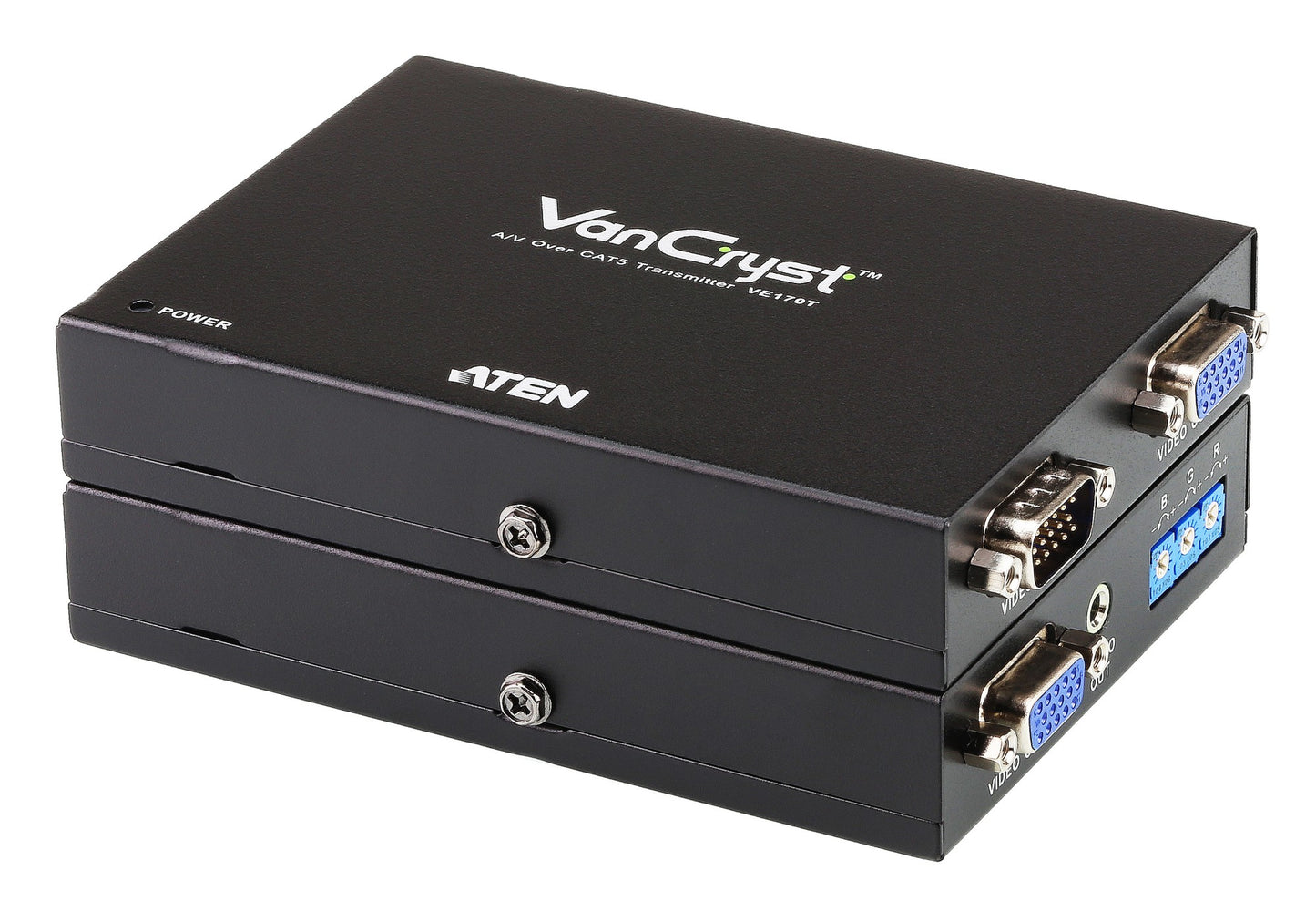 ATEN VE170Q-AT-U | VE170Q VGA/Audio Cat5 Extender TX/RX with Deskew, 300 m, 1920x1200