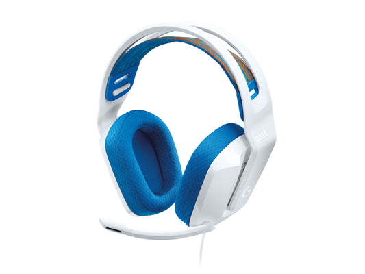 Logitech 981-001019 | G335 Wired Gaming Headset, White, Lightweight, Comfortable Design
