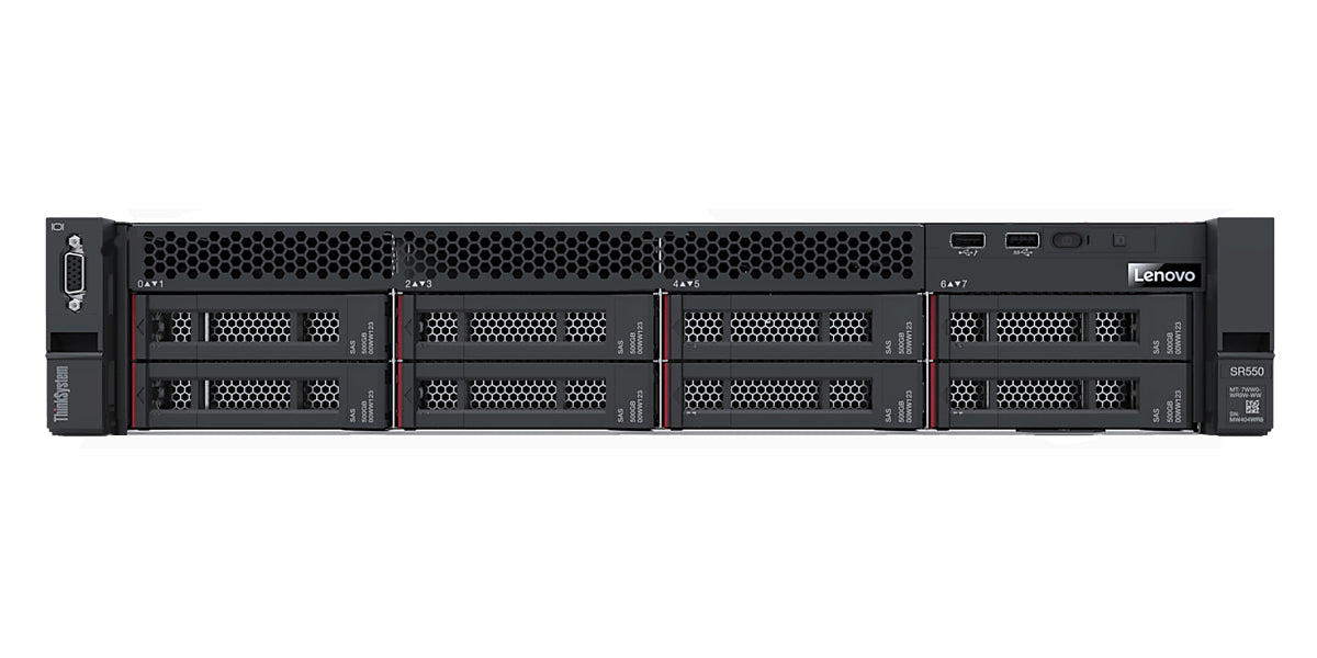 Lenovo 7X04A02SAU | ThinkSystem SR550, Xeon Silver, 2U, 16GB DDR4, 750W PSU