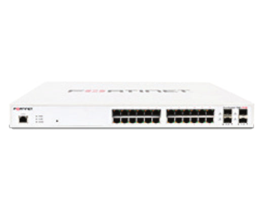 Fortinet FS-124E-FPOE | 24GE + 4SFP L2+ Managed PoE Switch, 370W, Smart Fan Control