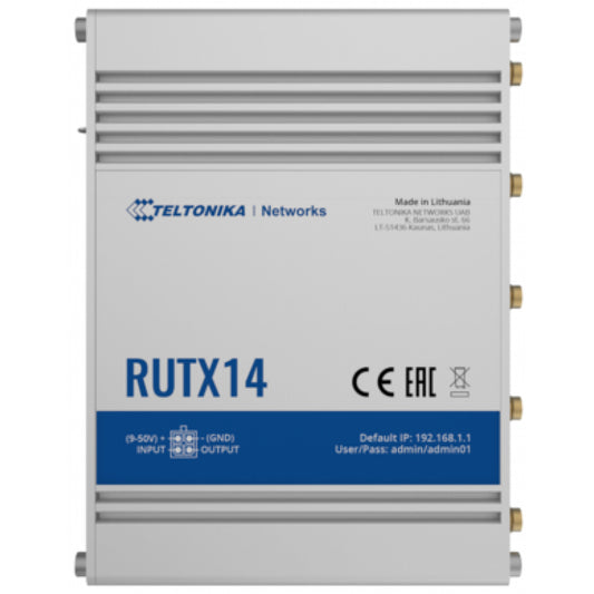 Teltonika RUTX14000300 | RUTX14 Series Cat12 4G LTE Router, Dual Band WiFi, GNSS/GPS
