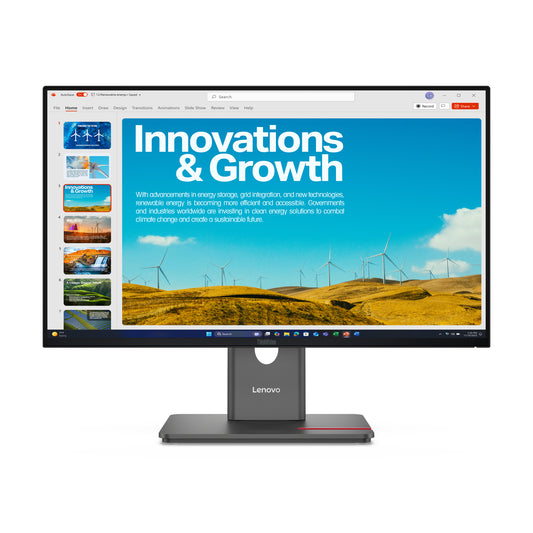 LENOVO 64B1GAR1AU | ThinkVision P24QD-40 Monitor, 23.8" QHD, IPS, 99% sRGB