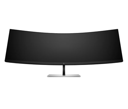 HP 6N4C1AA E45c G5 DQHD 45-inch curved monitor with black display and silver stand