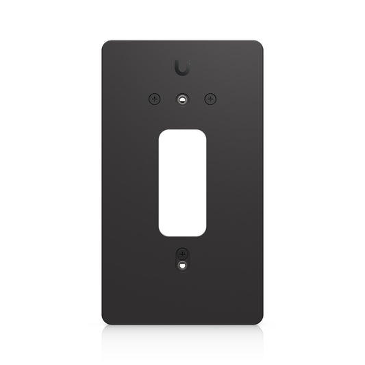 Ubiquiti UACC-DBL-GB-Plate-B black matte single-gang wall plate rear