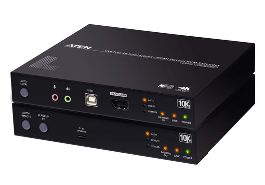 ATEN CE990-AT-U | CE990 Optical KVM Extender, DP/HDMI, True 4K60, 10 km Fibre, USB