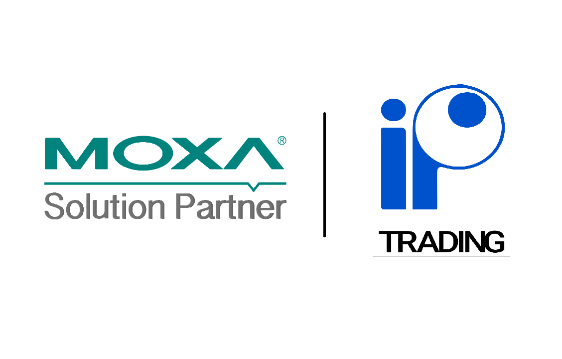 Moxa partner logo with ip trading emblem on TN-5308-4PoE switch