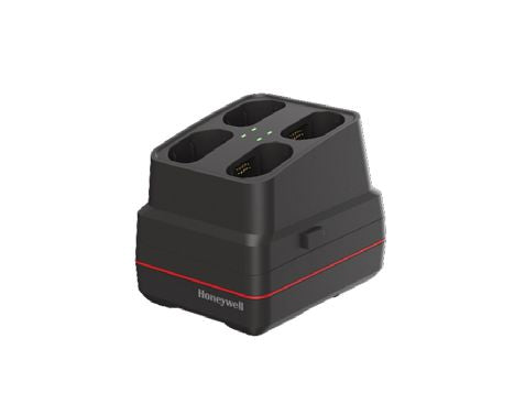 Honeywell CK6X-BC-4BAY-0 4-bay battery charger black with red stripe