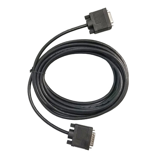 Black coiled db9 serial cable with two identical connectors for APC E3MOPT001 Easy UPS 3M parallel kit up to 6 units