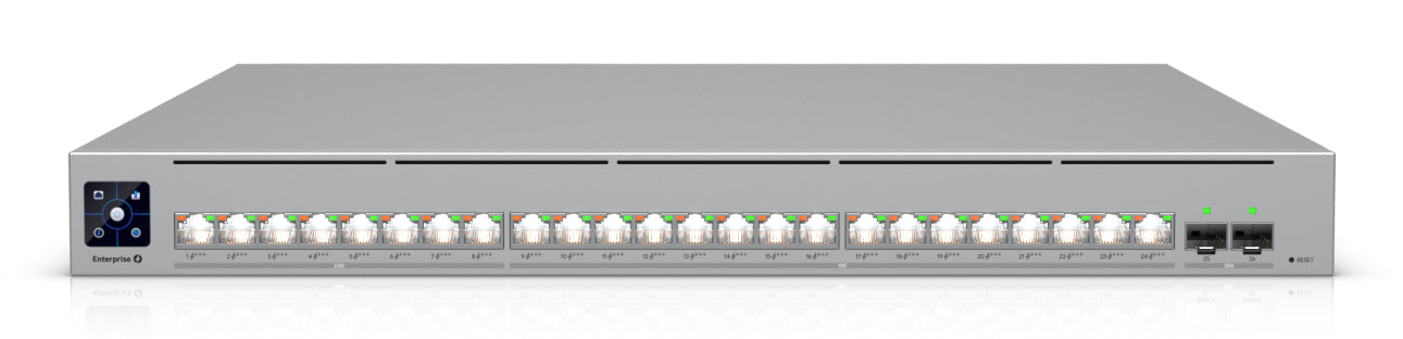 Ubiquiti ECS-24-POE | UniFi Enterprise Switch, UniFi Enterprise 24-Port PoE L2/L3 Switch, 2 x 10G SFP+, 1U