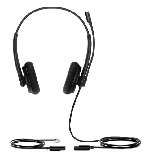 Yealink YHS34-L-D-3P | YHS34 Lite Dual Wideband Headset, Compatible with Cisco 79XX, Avaya V/VI