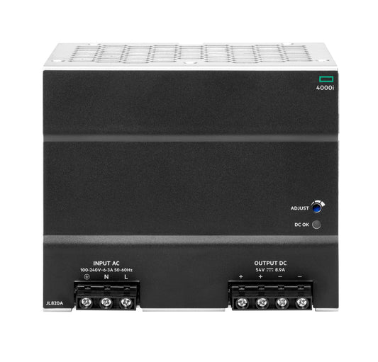 Aruba JL820A | 54VDC 480W Power Supply, DIN Mount, CX 4100i Series