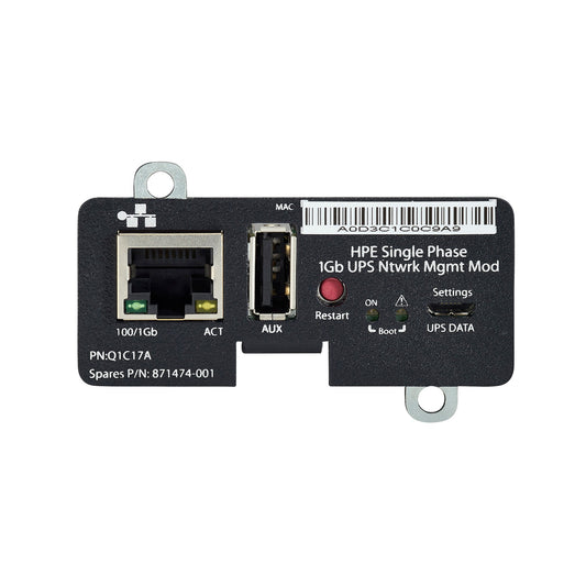 HPE Q1C17A | Single Phase 1Gb UPS Network Management Module
