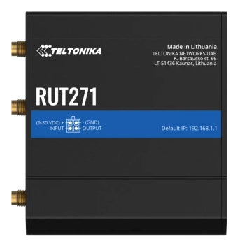 Teltonika RUT271002000 | Redcap 5G Router, Instant LTE Failover, 4G LTE Cat 4 Compatible