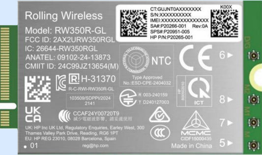 HP B8BD3AA | Mobile Broadband 4G LTE Cat19 WWAN Module, Internal