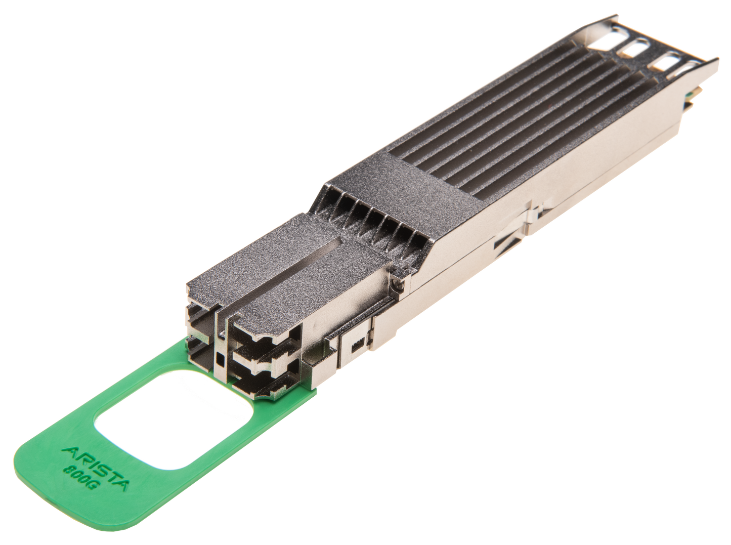 Arista OSFP-800G-2FR4 600G SFP28 transceiver with metallic housing