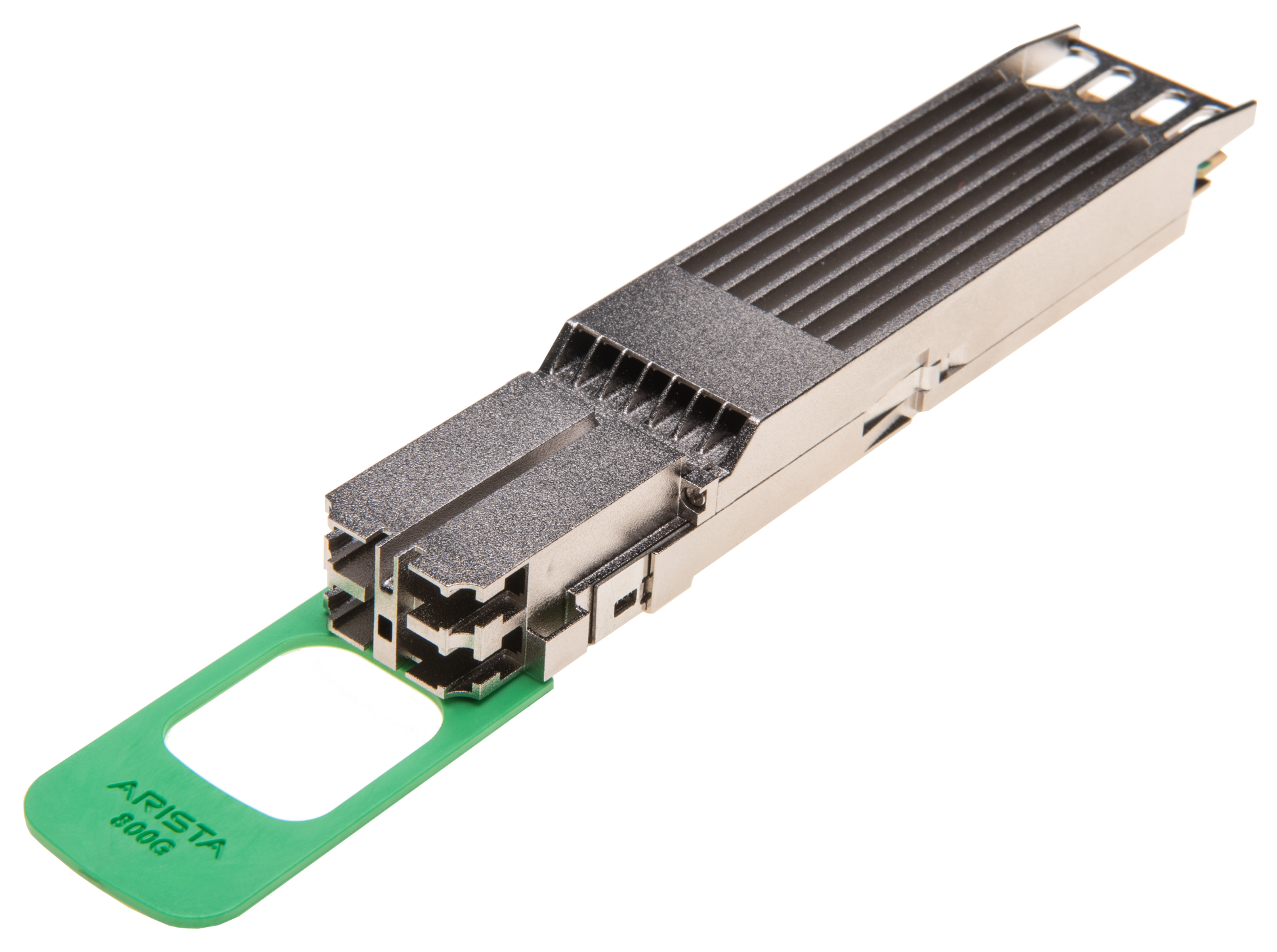 Arista OSFP-800G-2FR4 600G SFP28 transceiver with metallic housing