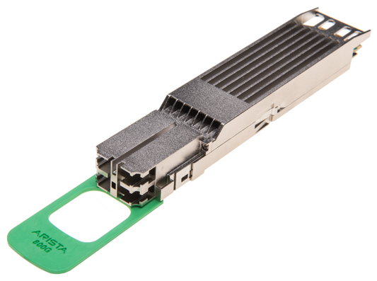 Arista OSFP-800G-2FR4 600G SFP28 transceiver with metallic housing