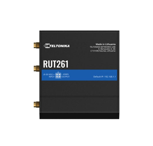 Teltonika RUT261 | Industrial 4G LTE Cat 6 Router, Instant Failover, Wi-Fi 4