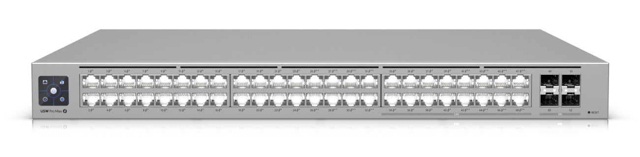 Ubiquiti USW-PRO-MAX-48-POE | UniFi Pro Max 48 x 1GbE PoE Ports, Managed L3, 1U Switch