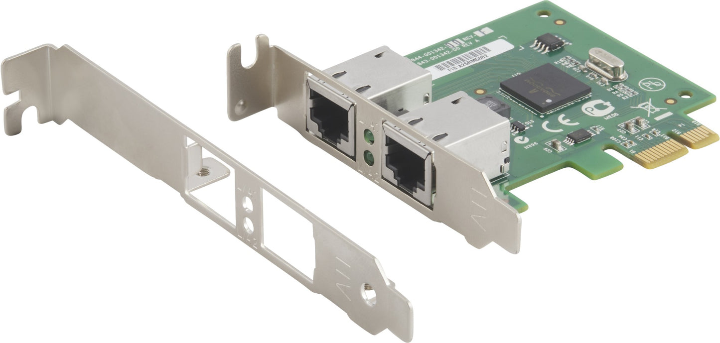 HP 6E3Y9AA | AT-2911T/2-901 Dual-Port 1GbE PCIe NIC, 2 x RJ-45