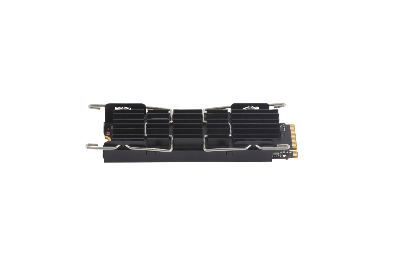 Hp 38t79aa z turbo 2tb m.2 2280 nvme ssd with black aluminum heatsink silver brackets and gold-plated pcie connector