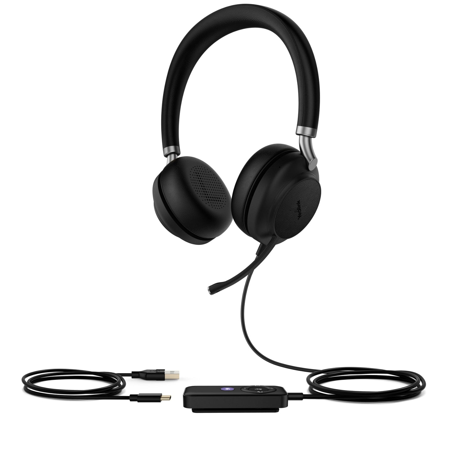 Yealink TEAMS-UH38-D | Dual Headset, Wired & Wireless, Bluetooth, Black, Teams Optimized
