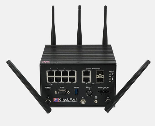 Check Point CPAP-SG1570RWLTE-AU-SNBT-AC | 1570R Industrial Firewall, Wi‑Fi + 4G LTE (AU), 1.9 Gbps, AC