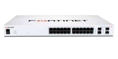 Fortinet FS-124F-POE | 24GE L2+ Managed Switch, 12 PoE+ Ports, 4 SFP+ Uplinks, 185W PoE...