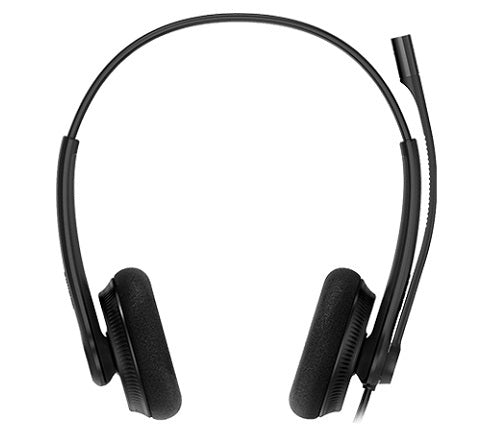 Yealink TEAMS-UH34L-D | UH34 Lite Dual Teams USB Wired Headset, Foam, Black