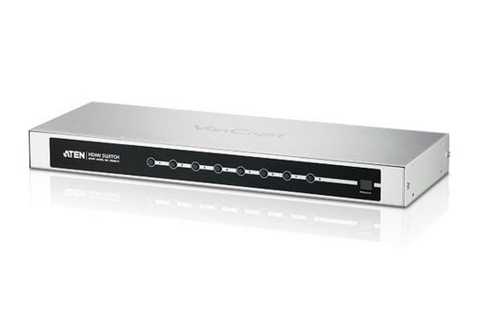 ATEN VS0801H-AT-U | VS0801H 8‑Port HDMI Switch, 8 x In / 1 x Out, IR + RS‑232, 1080p