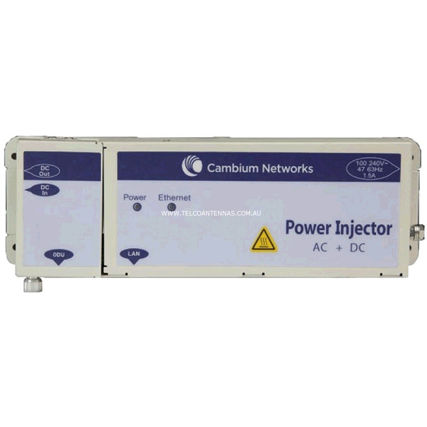 Cambium Networks C000065L002D | PTP 670 58V AC+DC PoE Power Injector, 100W, GbE, AU Power Cable
