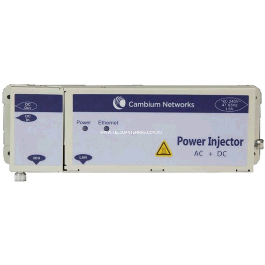 Cambium Networks C000065L002D | PTP 670 58V AC+DC PoE Power Injector, 100W, GbE, AU Power Cable
