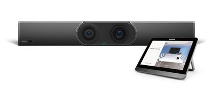 Yealink MeetingBar A30 black video bar with dual cameras and vidyolink branding