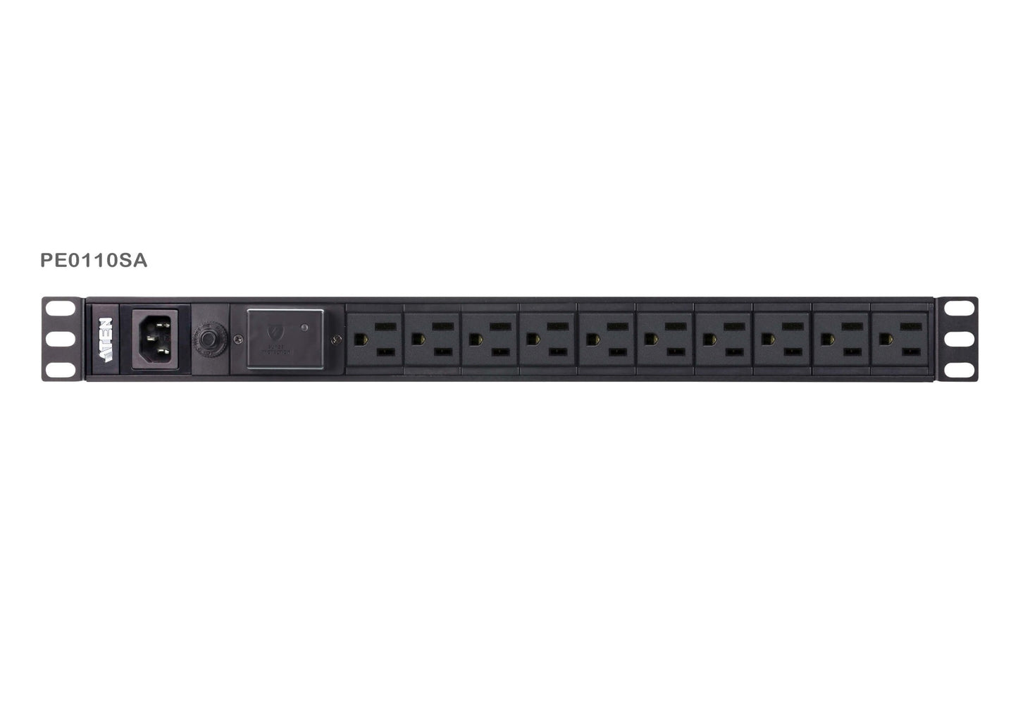 ATEN PE0110SG-AT-G | PE0110SG 1U Basic PDU, 10 x IEC C13, 10A, Surge Protection