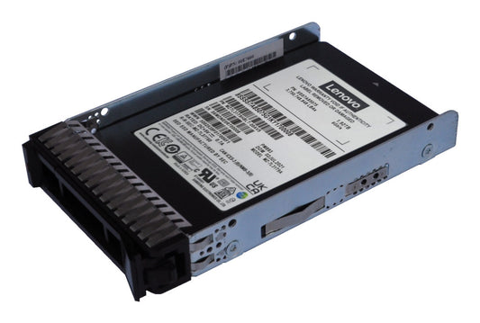 Lenovo thinksystem 3.5-inch 480gb read intensive sata 6gb/s hot-swap ssd with black and silver metallic casing and label