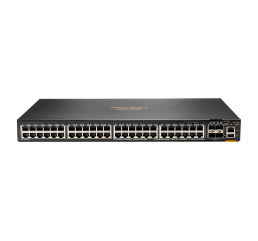 Aruba JL665A#ABG | 48-port 1GbE PoE, 4 SFP56 Uplinks, Aruba 6300F L3 Switch