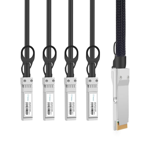 DAC-QSFP-4SFP-10G-xM-BCC | Dell Compatible 40GB QSFP to 4 x 10GB SFP+ Direct Attach Breakout Cable | 1M to 5M