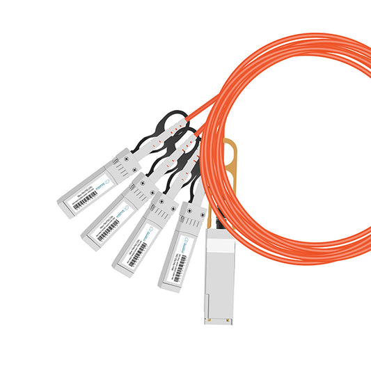 QSFP-4X10G-AOCxM-BCC | Cisco Compatible 40GB QSFP to 4 x 10GB SFP+ Active Optical Breakout Cable | 1M to 10M