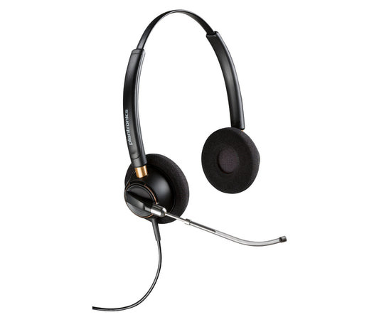Poly 783P9AA | EncorePro 520V Binaural Headset, VoiceTube, Quick Disconnect