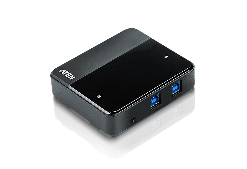ATEN US234-AT | US234 2-Port USB 3.0 Peripheral Switch, 4 x USB-A 5Gbps, Remote