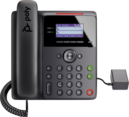 Poly 82M83AA | Edge B20 IP Phone, PoE-Enabled, High-Quality Voice Communication