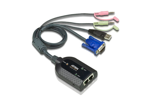 ATEN KA7178-AX | KA7178 USB-VGA KVM Adapter, Dual RJ45, Audio & Virtual Media (KM0932)