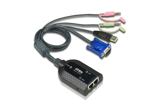 ATEN KA7178-AX | KA7178 USB-VGA KVM Adapter, Dual RJ45, Audio & Virtual Media (KM0932)