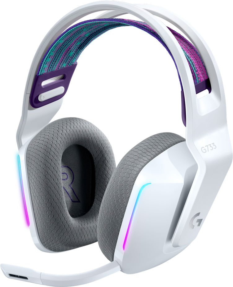 Logitech 981-000886 | G Series, G733 Wireless Headset, LIGHTSPEED, 20m Range, 29h Battery
