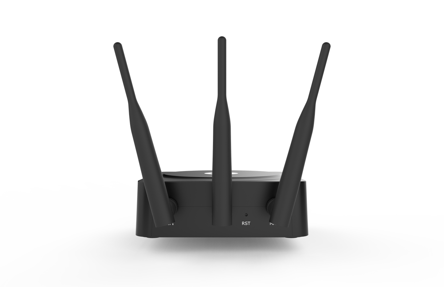 Robustel R1510-4L black wireless router with three external antennas