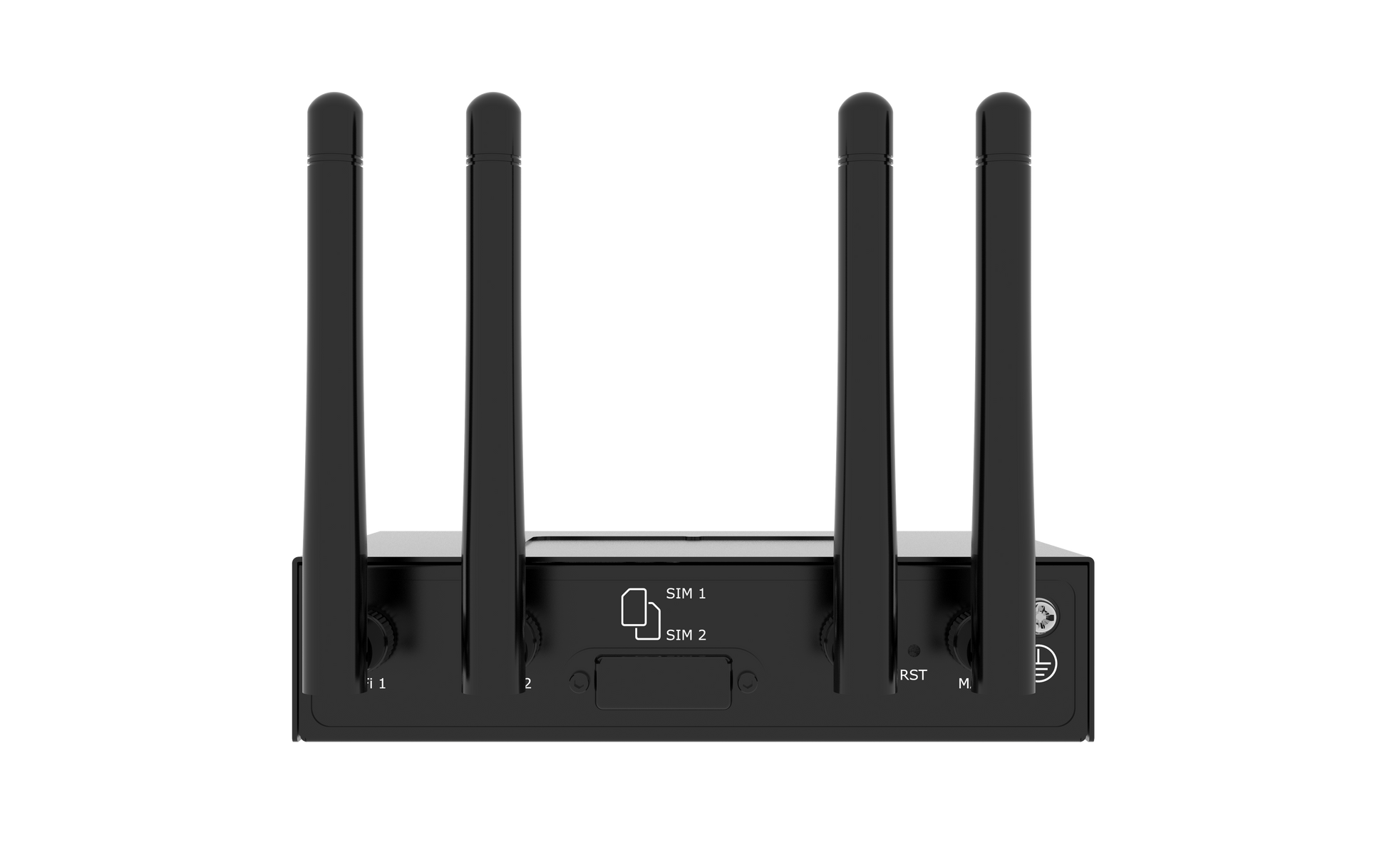 Robustel R2010-A-4L black dual-sim hotspot with 4 antennas