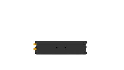 Back of Robustel R5020L-A 5G Lite router with orange connectors