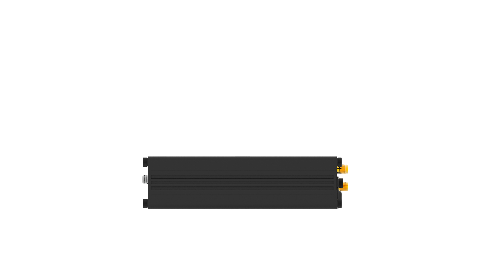 Robustel R5020L-A-5G Lite 5G router back with orange connectors